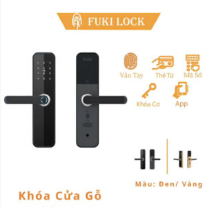 Khóa điện tử Fuki FG06 [Vân tay - Thẻ từ - Mã Số - APP]