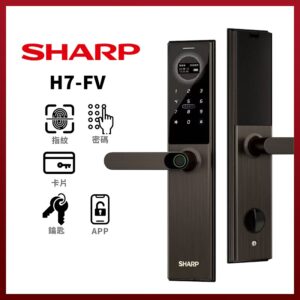 Khóa Cửa SHARP A3-B  (Vân Tay - Mã Số - Thẻ Từ - App) - Nhật Bản